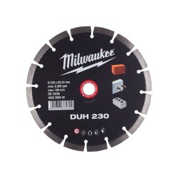 Disc diamantat, 230 mm, segmente sudate cu laser, Milwaukee