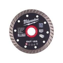 Disc diamantat, DUT 125, 125 mm diametru, Milwaukee