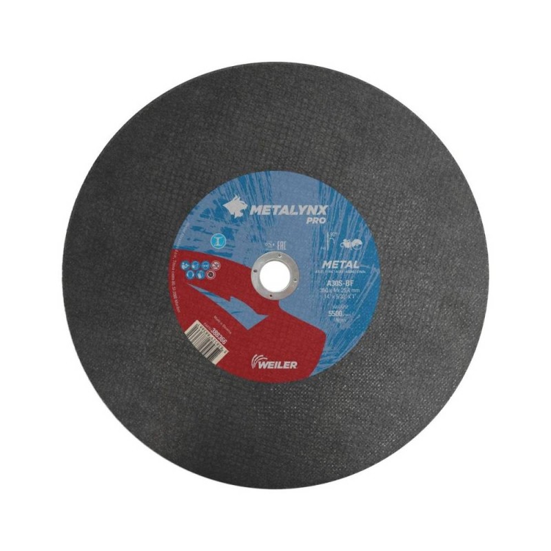 Disc abraziv pentru debitare cale ferata si metal, 350 x 4 mm, Metalynx Pro