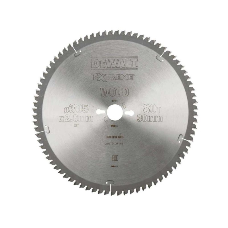 Disc pentru fierastrau circular EXTREME, 305x30,Z 80, Dewalt