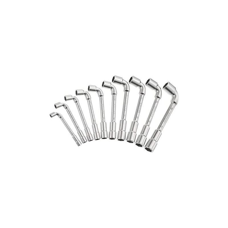 Set 10 chei tubulare cotite, 6x6 mm, Stanley