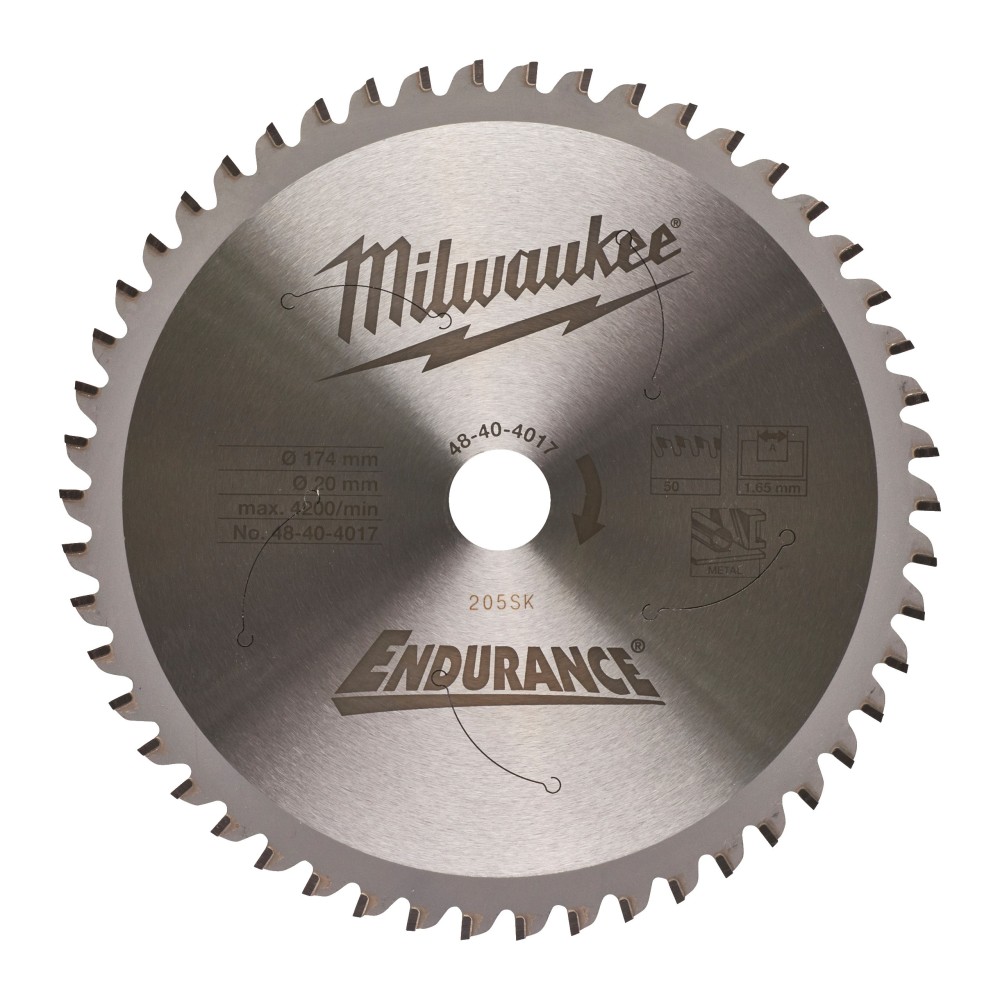 Disc fierastrau circular pentru metal, 20X174 mm, 50 dinti, Milwaukee