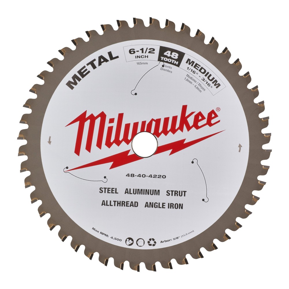 Panza fierastrau circular pentru metal CSB P M 165x5/8x1.6x48, 160 mm, 5/8", Milwaukee