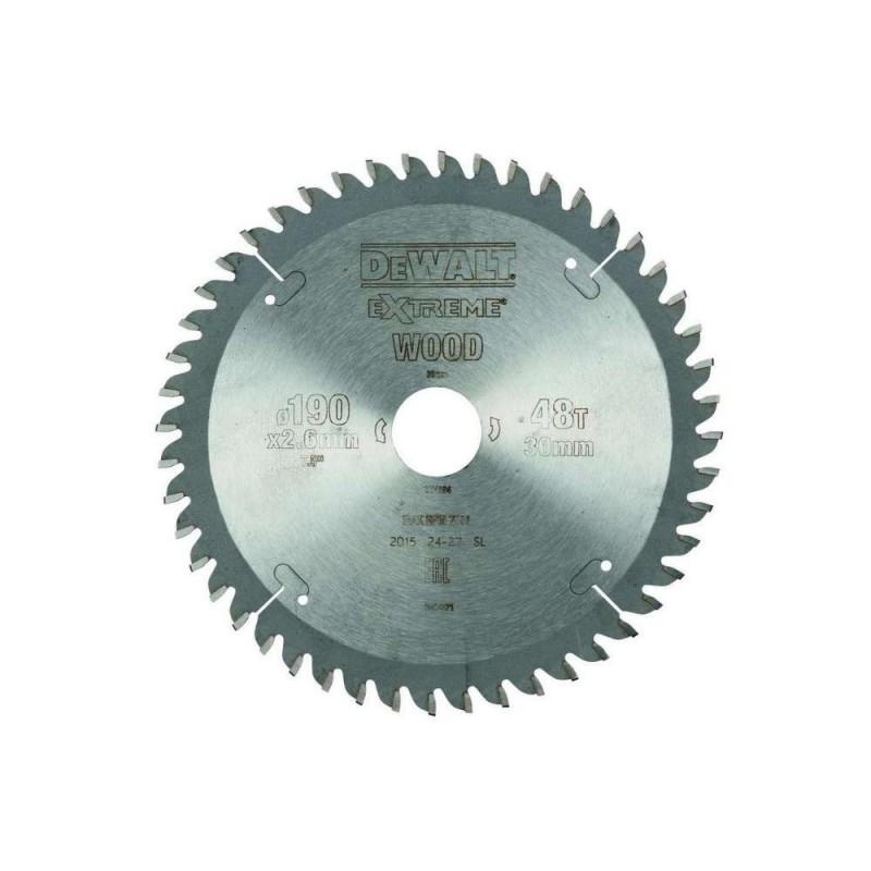 Disc fierastrau circular EXTREME, 190x30mm, 48 dinti, Dewalt