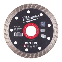 Disc diamantat DUT, diametru 115 mm, Milwaukee