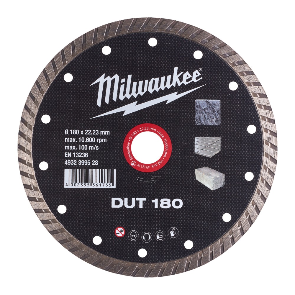Disc diamantat DUT, diametru 180 mm, Milwaukee