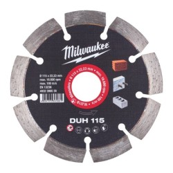 Disc diamantat DUH, diametru 115mm, Milwaukee