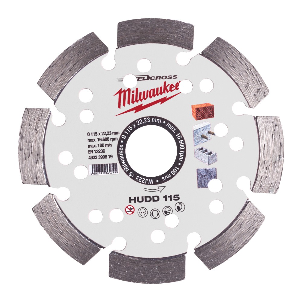 Disc diamantat HUDD, diametru 115 mm, Milwaukee