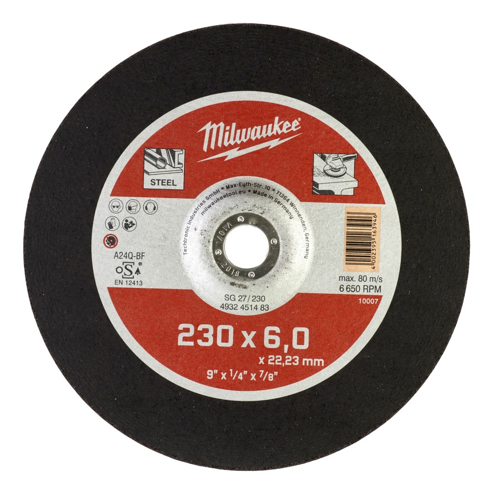 Disc polizare metal 230x6mm, Milwaukee