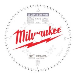 Panza de circular, 254 X 30mm, 60 dinti, Milwaukee