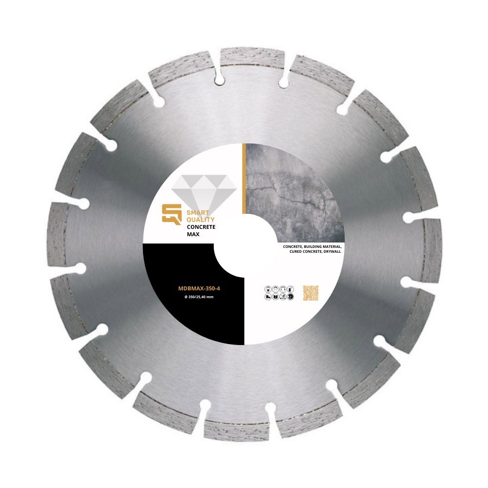 Disc diamantat Beton MAX, 450 mm, pentru beton, Smart Quality