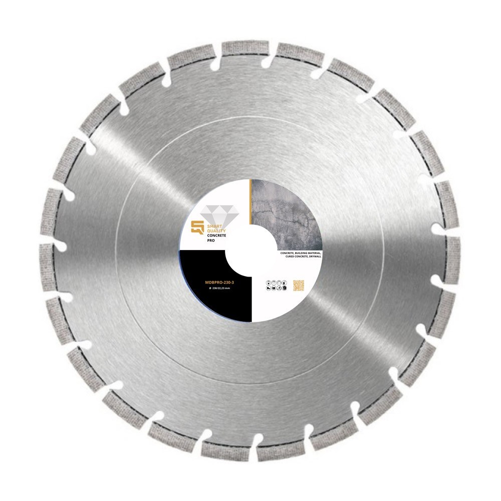 Disc diamantat taiere beton, 230 x 22,23 x 12 mm, Smart Quality