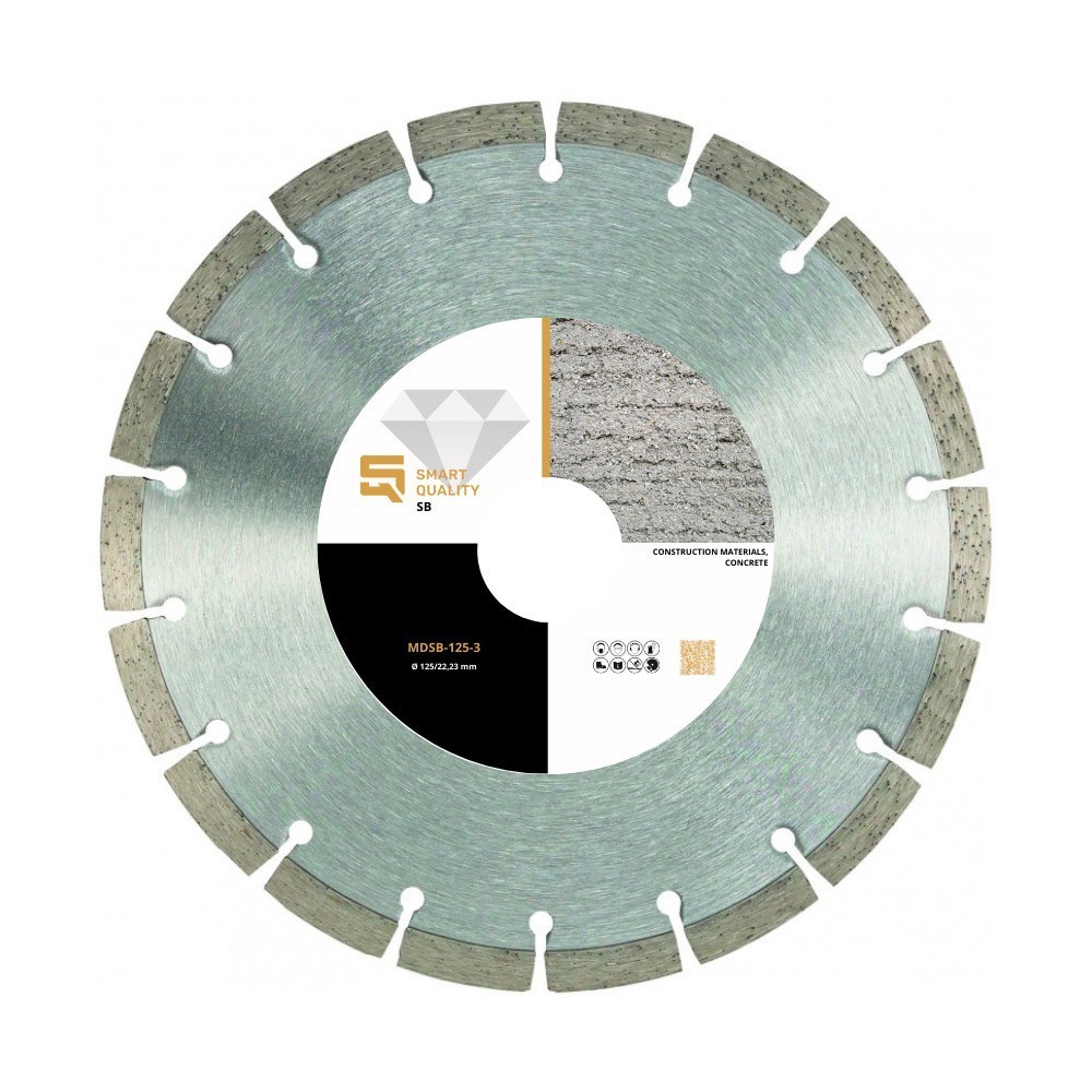 Disc diamantat SB de 115 mm pentru beton, MDSB-115 115, Smart Quality