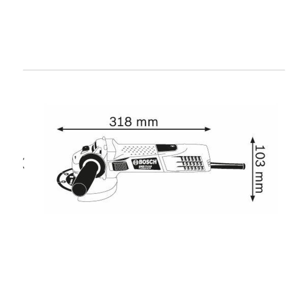Polizor unghiular 720 W, 115 mm, GWS 7-115, Bosch