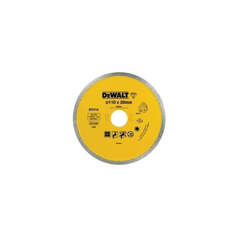 Disc diamantat pentru placi ceramice, 110x20mm, Dewalt