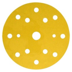 Disc de slefuit din velcro HooPit cu 15 gauri 150mm P80, 3M