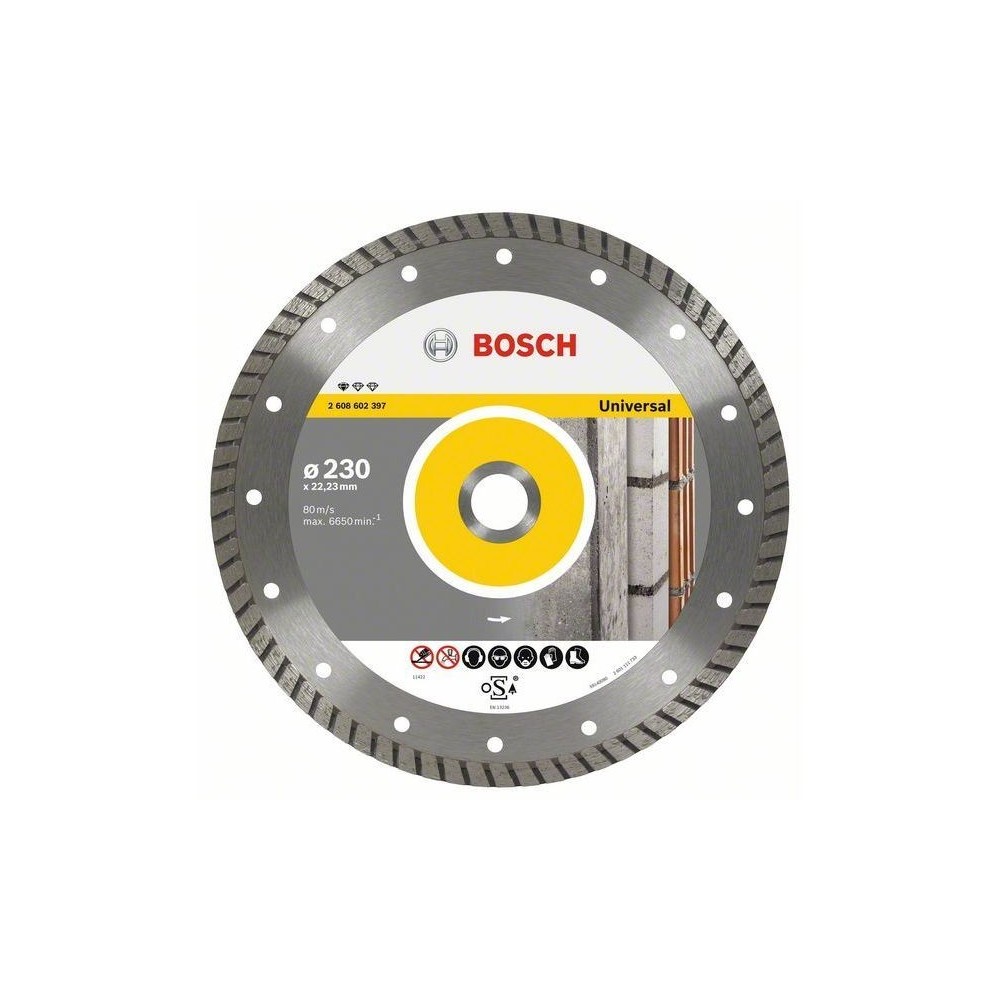 Disc diamantat 115x22.23x2x10mm Standard for Universal Turbo, Bosch