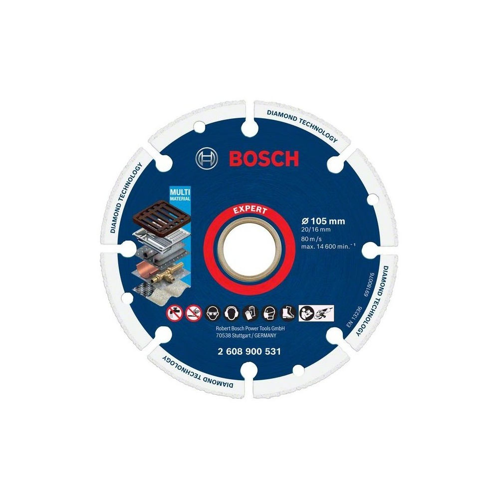Disc diamantat pentru metal 105x20/16mm Expert, Bosch