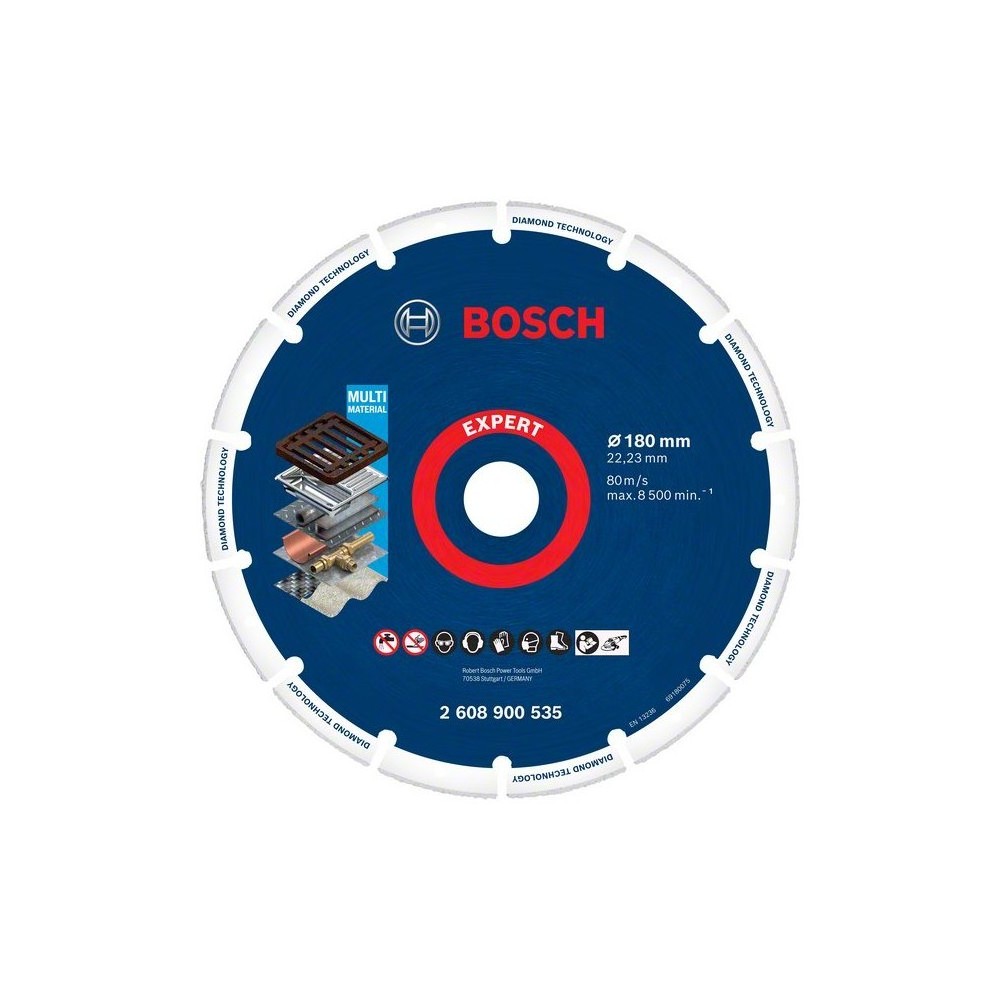 Disc diamantat pentru metal 180x22.23mm Expert, Bosch