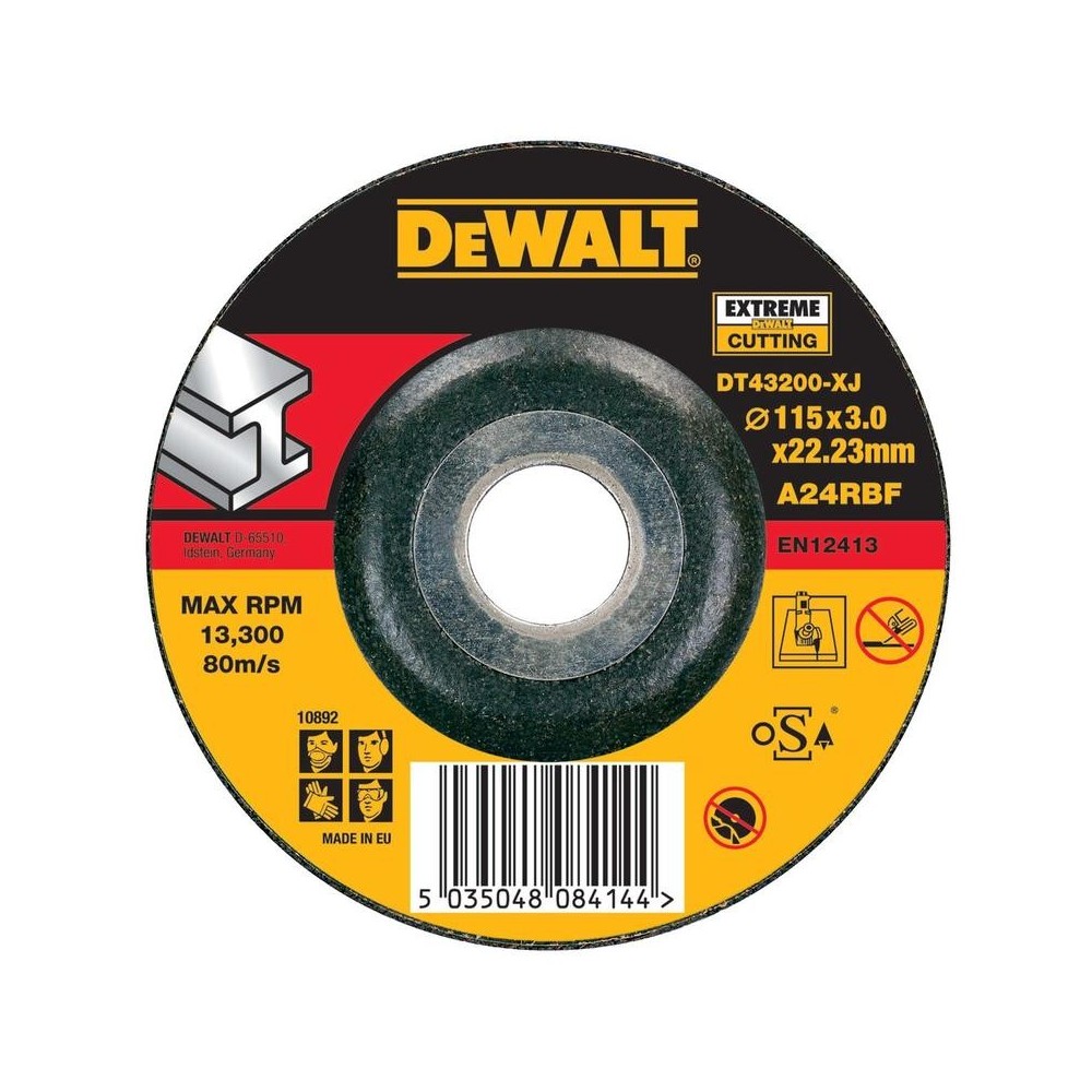 Disc de debitat metal 115x22.23mm, DeWALT
