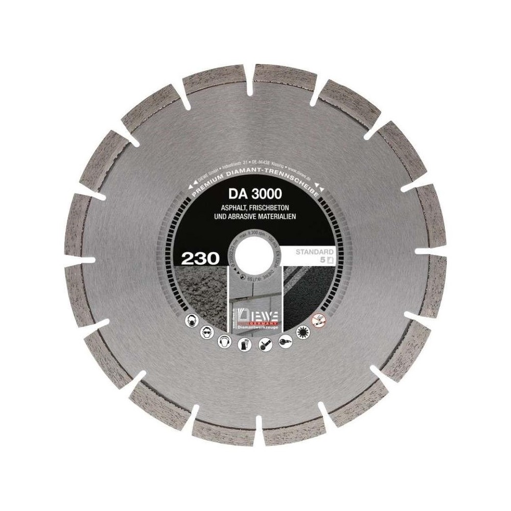 Disc diamantat DA3000, Ø125x22.23mm, Diewe