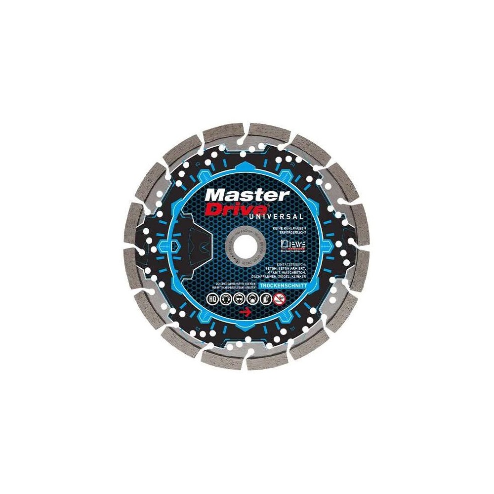 Disc diamantat Master Drive Universal, Ø180x22.23mm, Diewe
