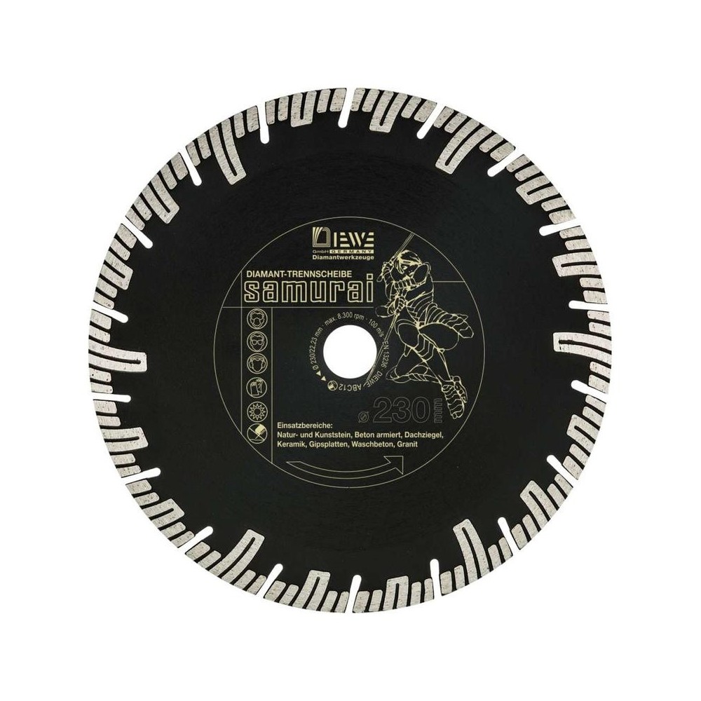 Disc diamantat Samurai, Ø150x22.23mm, Diewe