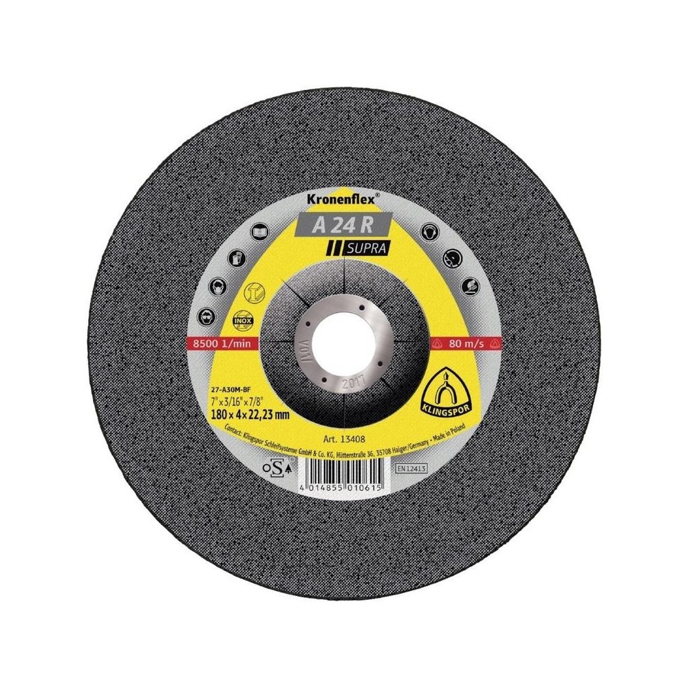 Disc de slefuit A24R Supra 115x6mm, Klingspor