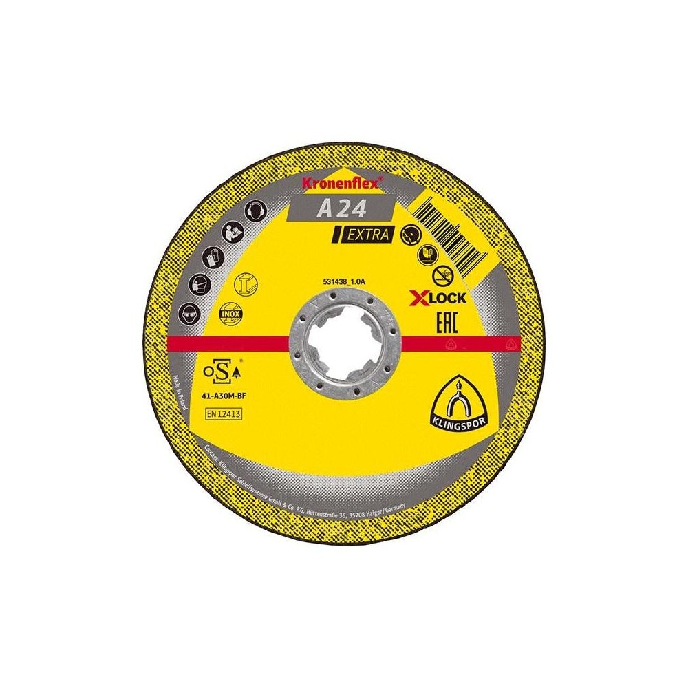 Disc de taiere A24EX X-LOCK115x2.5mm, Klingspor