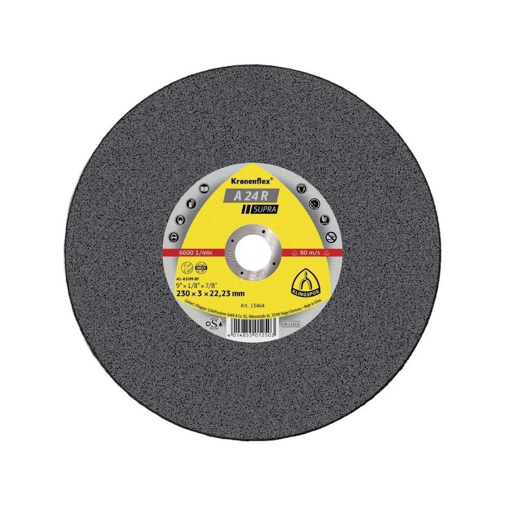 Disc de taiere A24R Supra 180x3.0mm, Klingspor