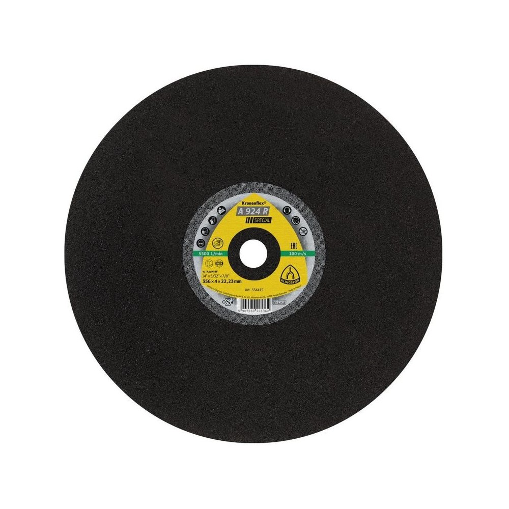 Disc de taiere A924R 356x4x20mm, Klingspor