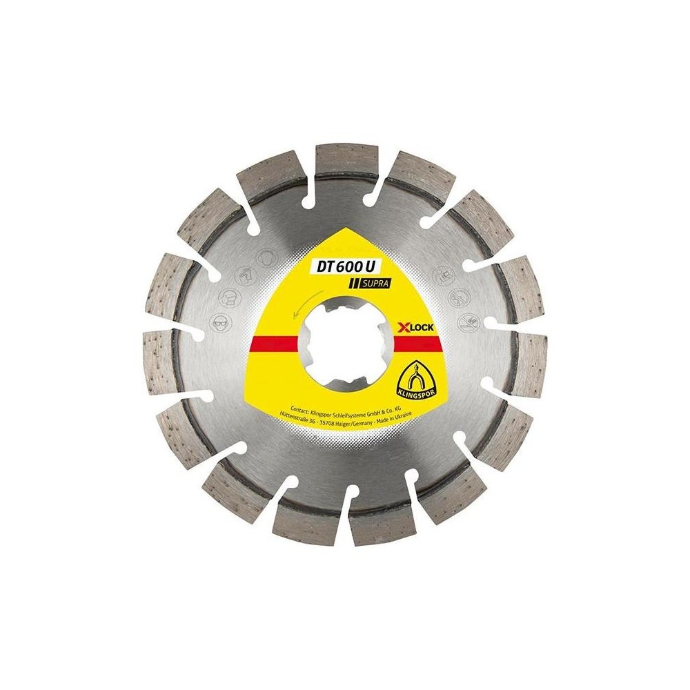 Disc de taiere X-LOCK 125x22.2x2.4mm DT600U, Klingspor