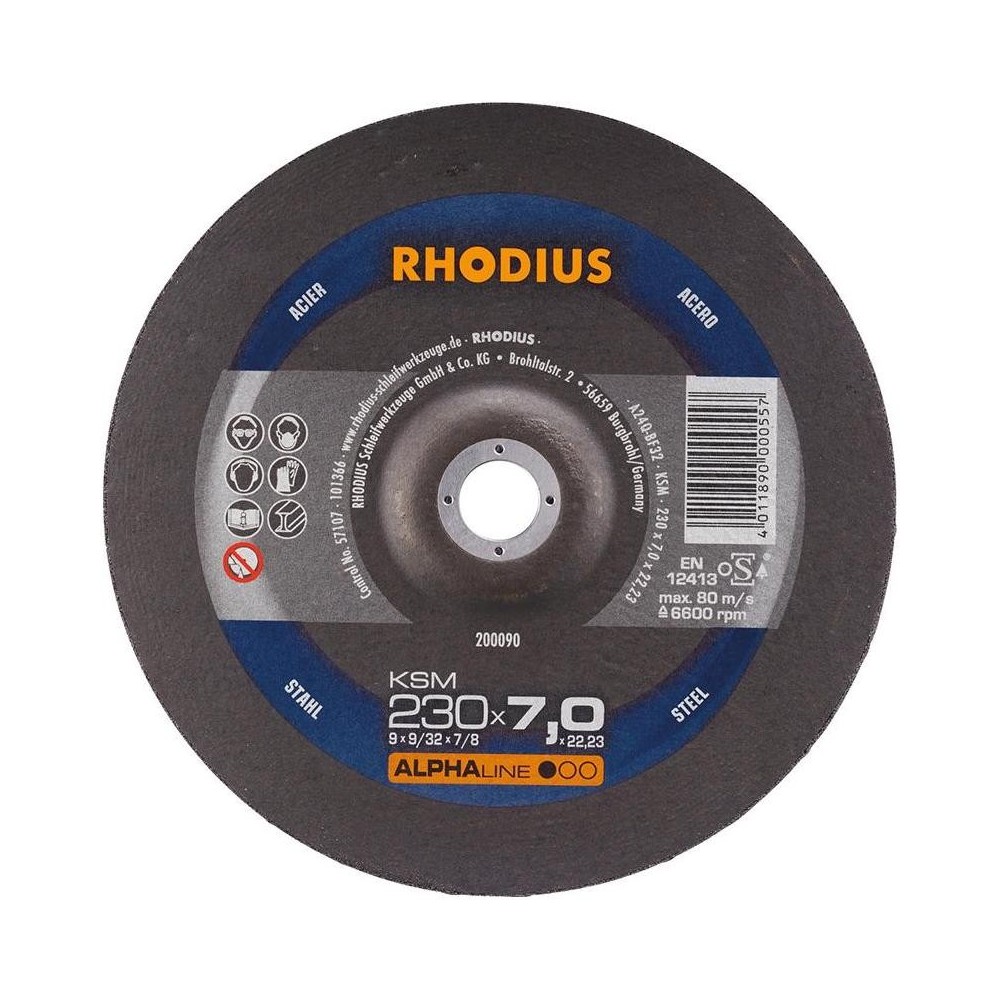 Disc abraziv KSM 230x7mm, Rhodius