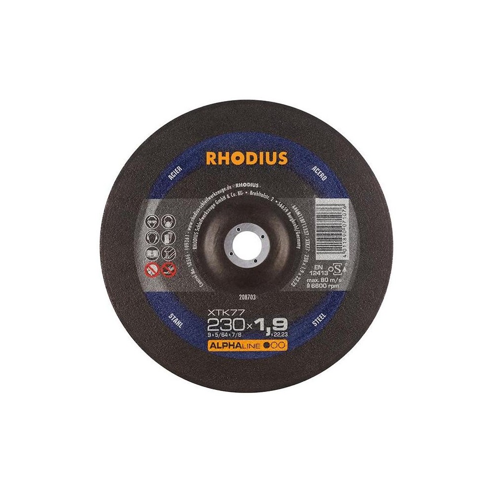 Disc de debitatare XTK77 230x1.9mm, Rhodius