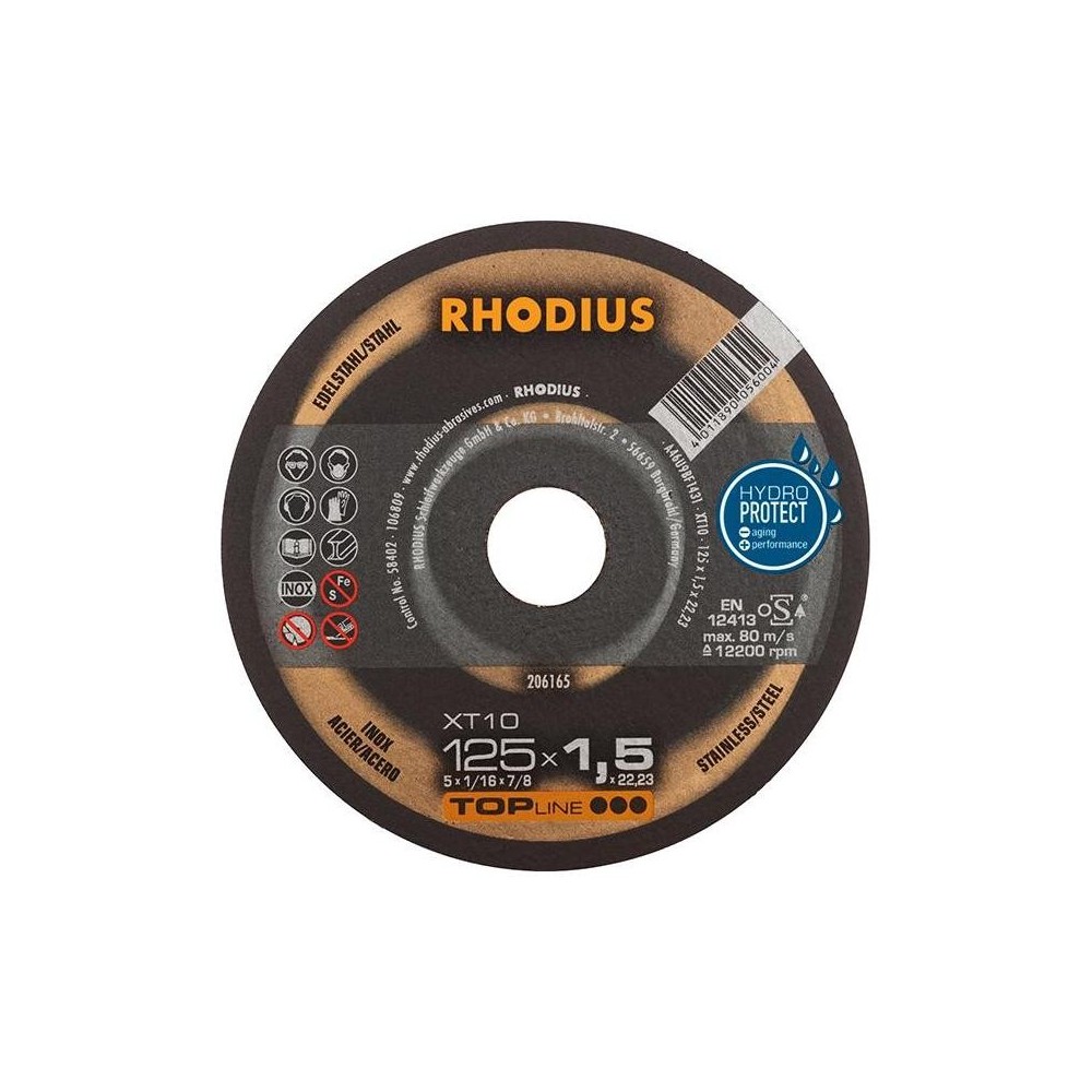 Disc de taiere XT10 125x1.5mm, Rhodius
