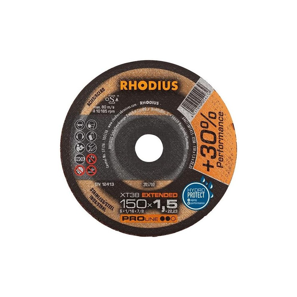 Disc de taiere XT38 150x1.5mm, Rhodius