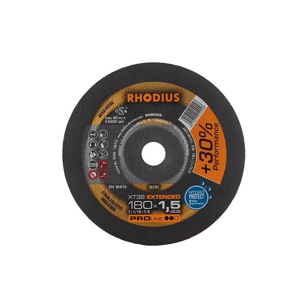 Disc de taiere XT38 180x1.5mm, Rhodius