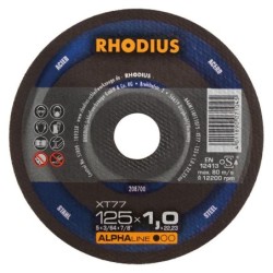 Disc de taiere XT77 125x1.0mm, Rhodius