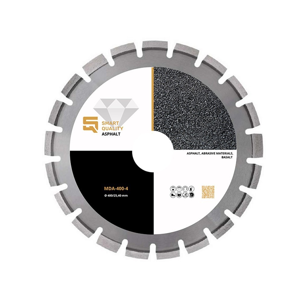 Disc diamantat Asphalt 300x25,4mm pentru asfalt si materiale abrazive, Smart Quality