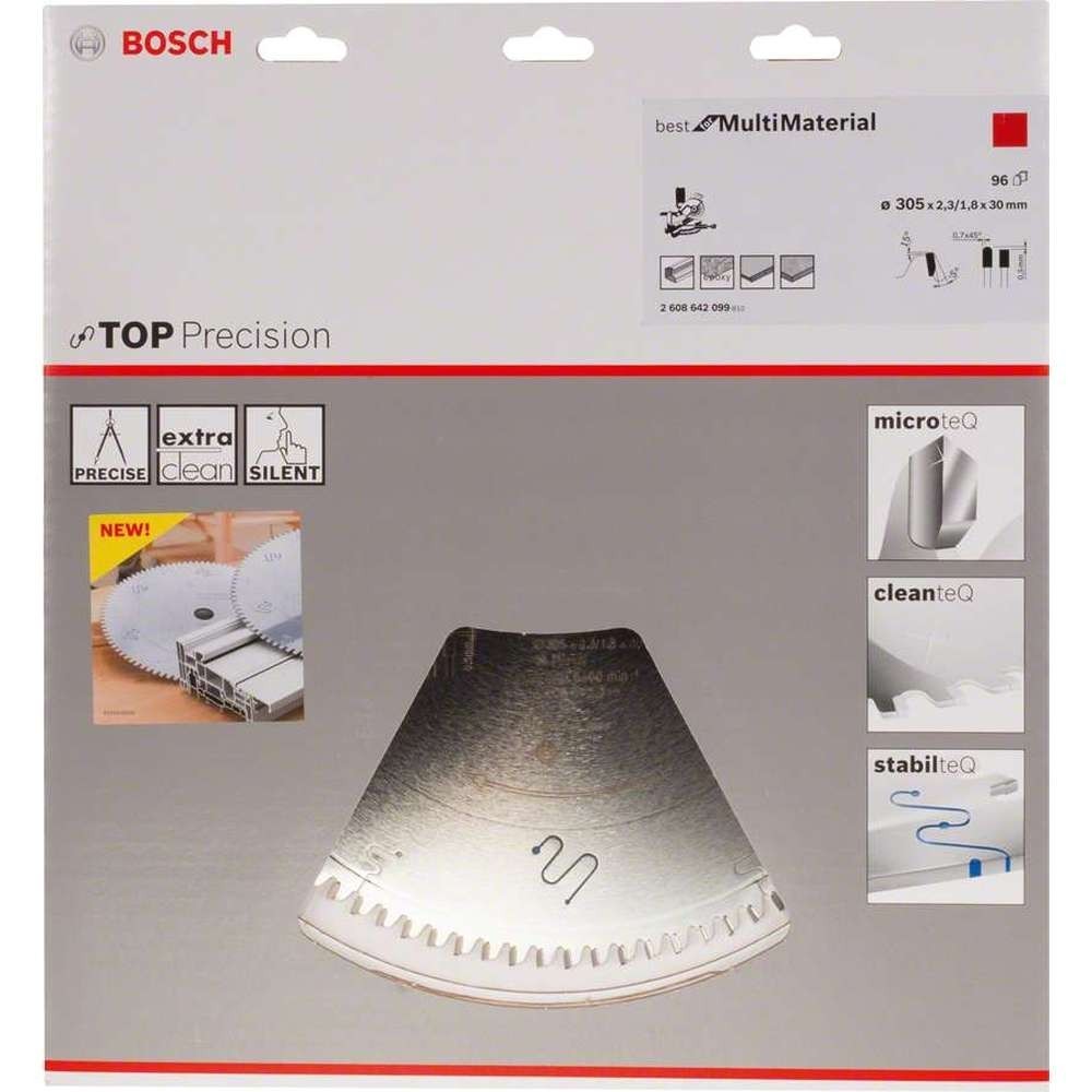 Panza fierastrau circular Bosch Multimaterial 305x30mm, 96 dinti, Bosch