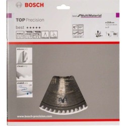 Panza fierastrau circular Multi Material 216x30mm, 64 dinti, Bosch