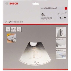 Panza fierastrau circular Multimaterial 254x30mm, 80 dinti, Bosch
