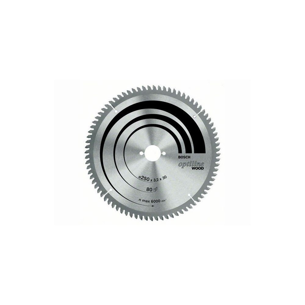 Panza fierastrau circular stationar OptilineWood 254x30mm, 60 dinti, Bosch