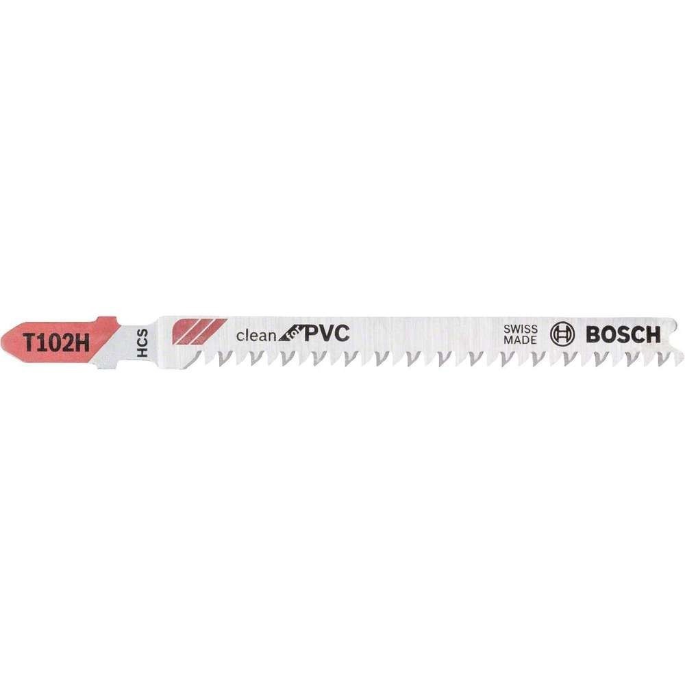 Panza fierastrau vertical T 102 H, 74/2.3mm pentru plastic, 5 bucati, Bosch