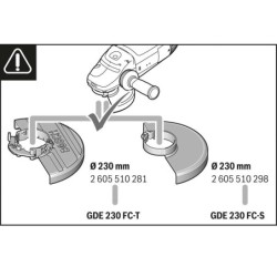 GDE 230 FC-T Sistem aspirare praf pentru polizoare 230mm, Bosch