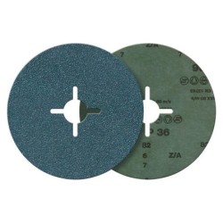 Disc abraziv cu fibre pentru inox 180mm, K120 zirconiu,...