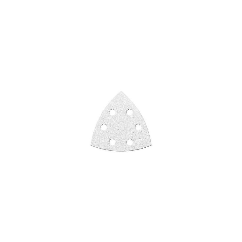 Disc abraziv triunghiular 94mm, K120, alb, 6 gauri, 6 bucati, Fortis
