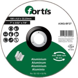 Disc de polizat pentru aluminiu, nemetale 180x6.0mm, Fortis