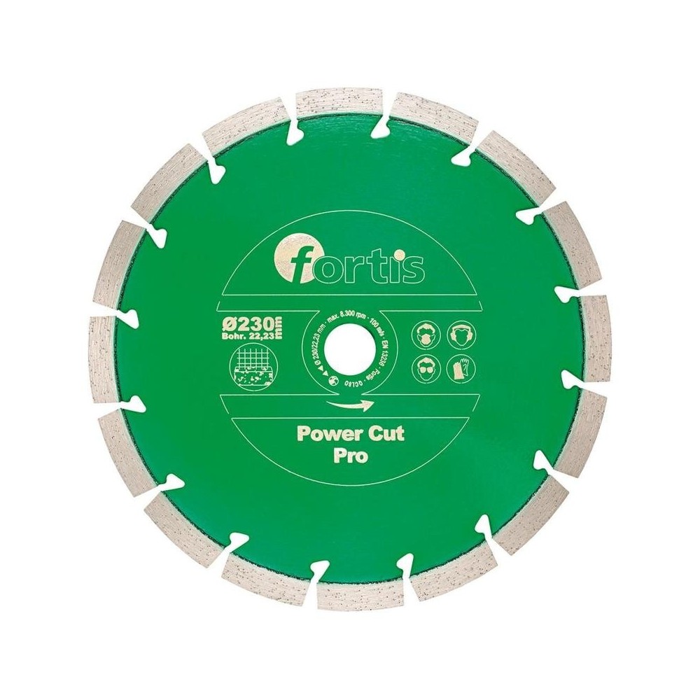 Disc diamantat Power Cut Pro 180x10x22.23mm, Fortis