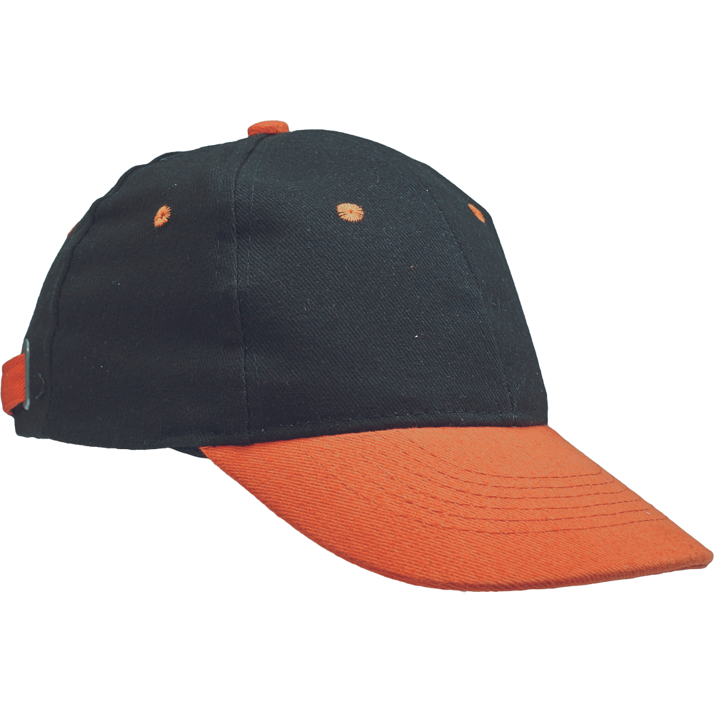 Sapca baseball EMERTON, negru/portocaliu, Australian Line
